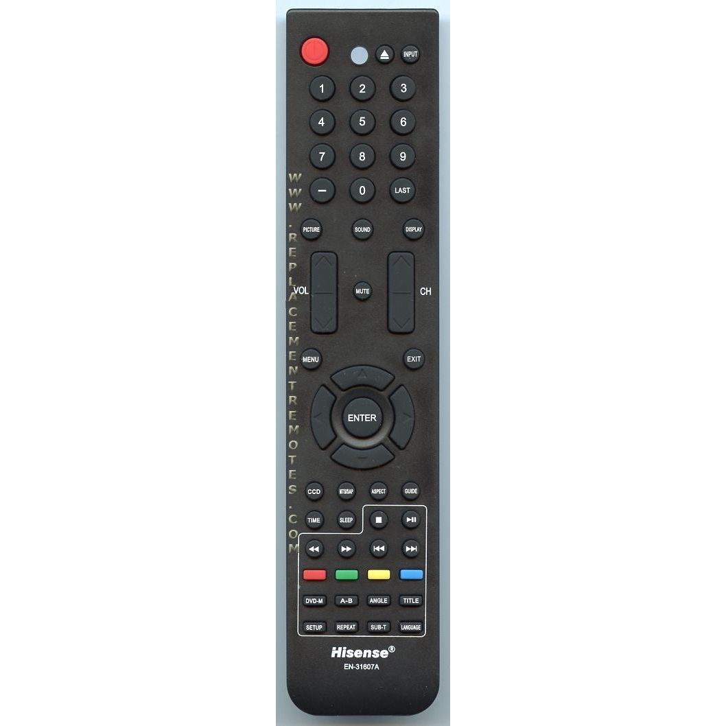 Hisense EN31607A TV Remote Control