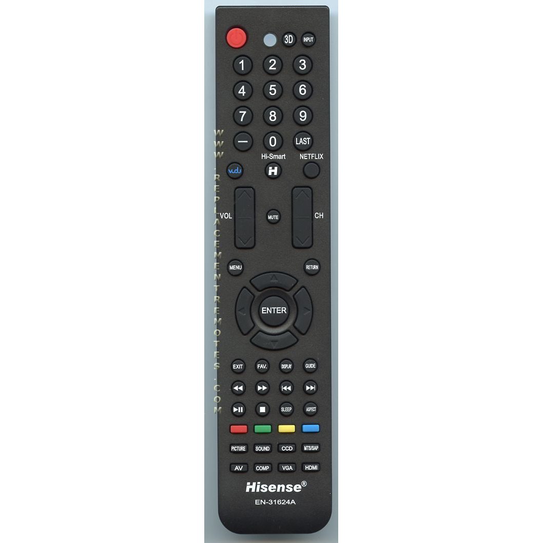 Hisense EN31624A TV Remote Control
