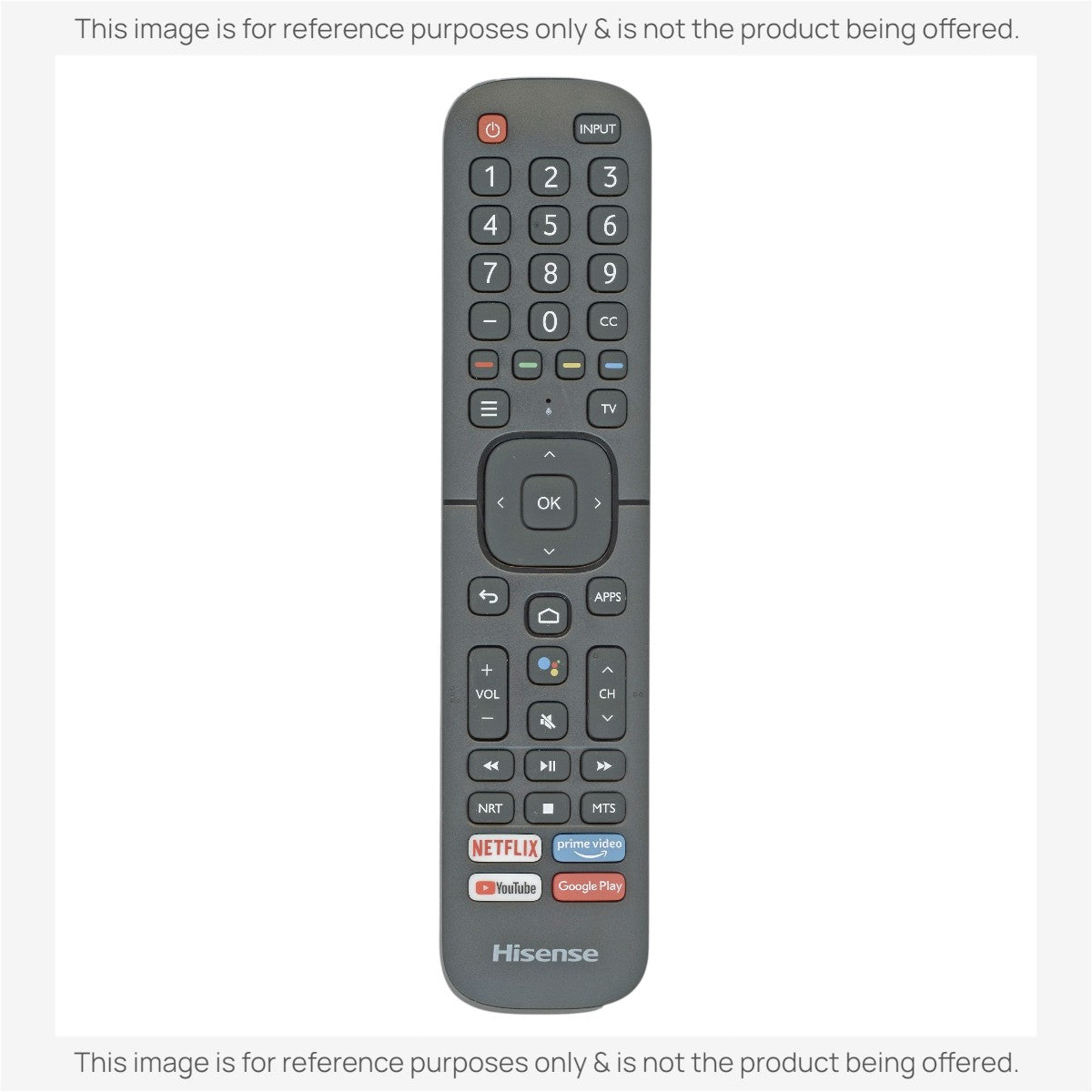 Mando a distancia Hisense ERF2K60H / ERF2A60 | AndroidTV | Voz | 2020 | Netflix | Prime Video | Youtube | Google Play - 266510