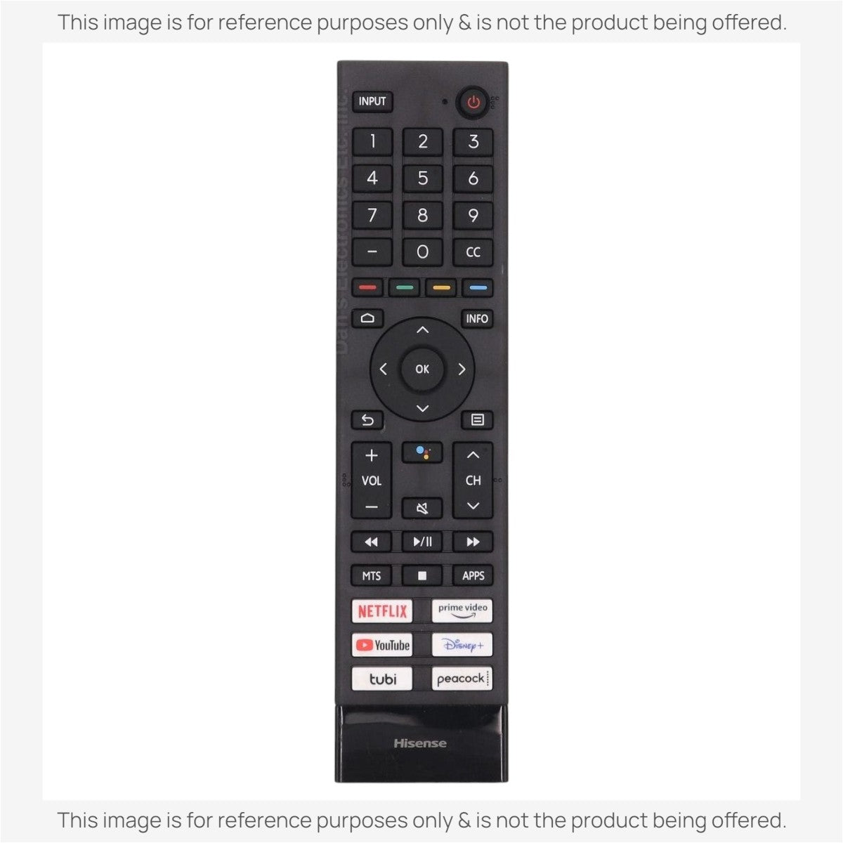 Control remoto Hisense ERF3J80H GOOGLE Android TV con control por voz para TV - 299102