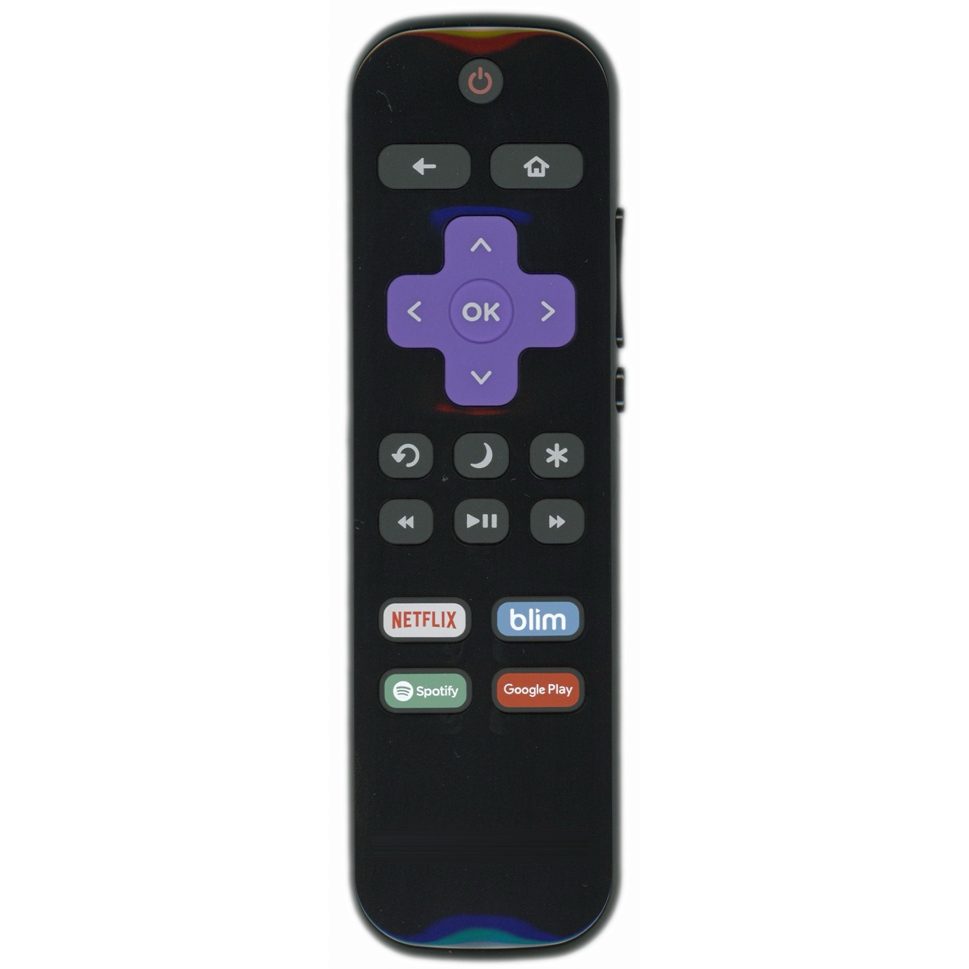 Hisense HU-RCRMX-18 Roku TV Remote Control | IR | Netflix | blim | Spotify | Google Play - HURCRMX18
