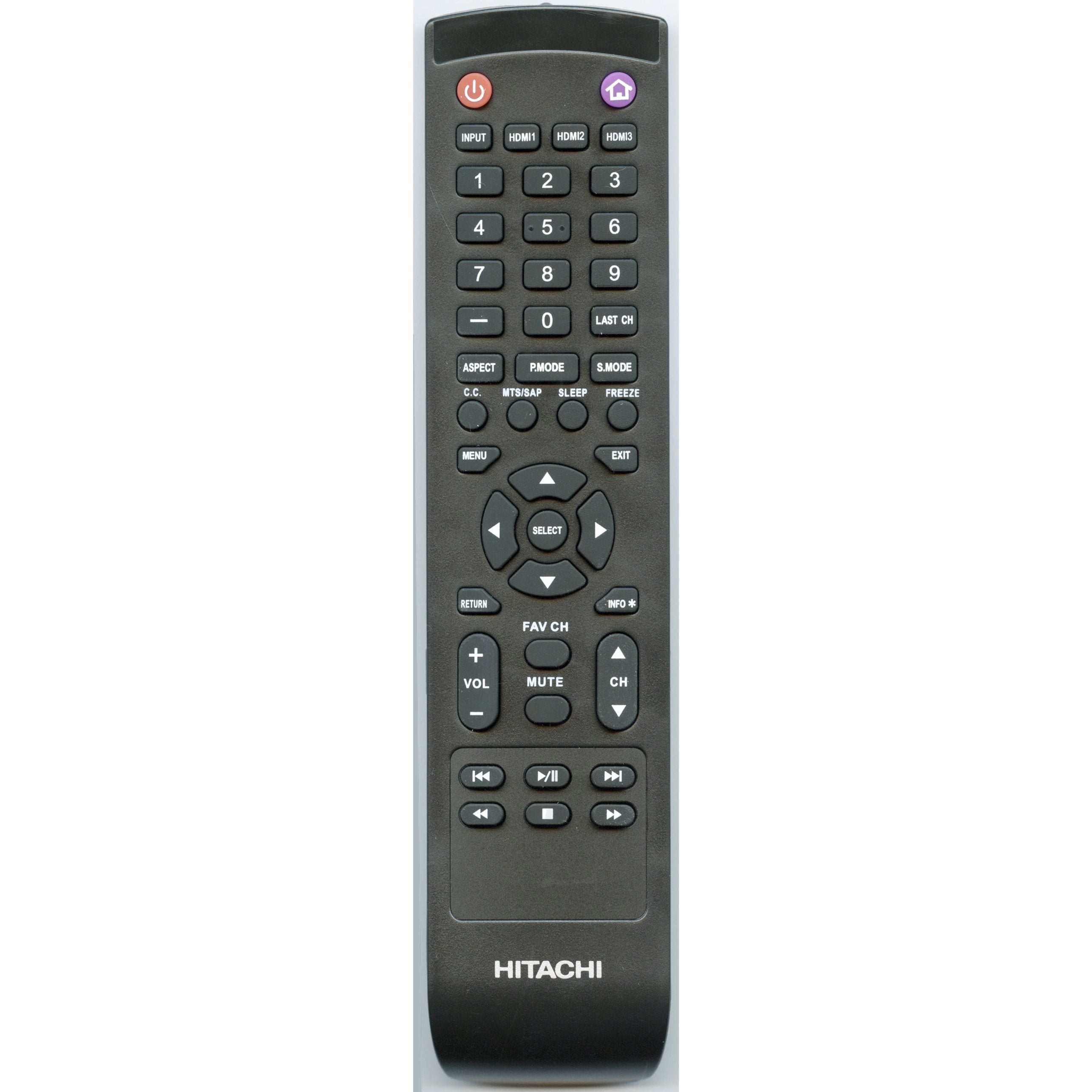 Hitachi 830100K8700070 TV Remote Control