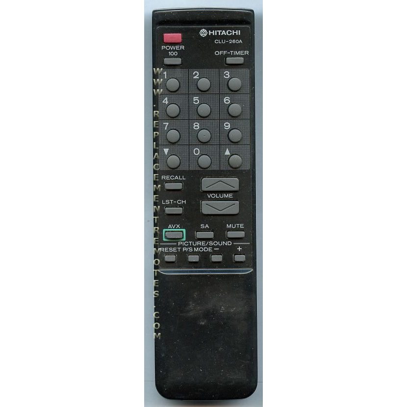 Hitachi CLU260A TV Remote Control