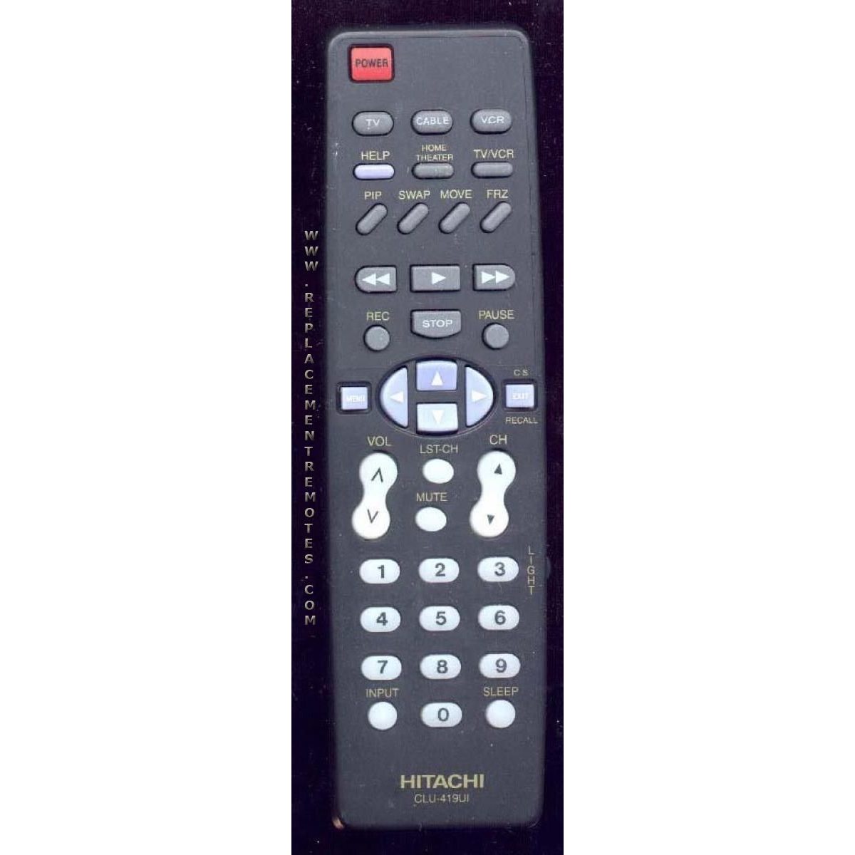 Hitachi CLU419UI TV Remote Control
