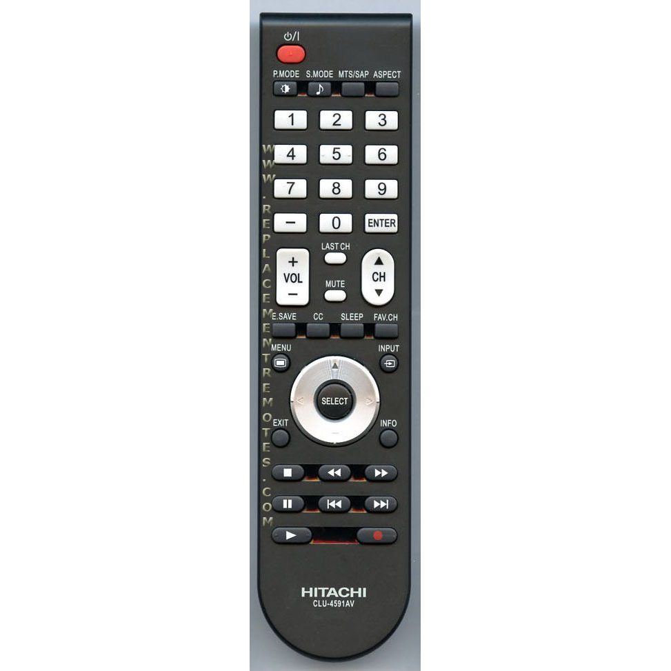 Télécommande pour téléviseur Hitachi CLU4591AV