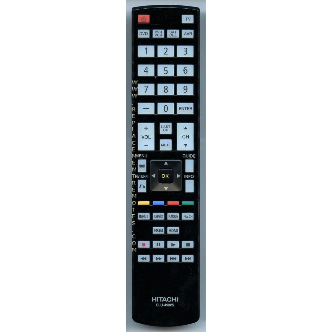 Télécommande pour téléviseur Hitachi CLU4982S