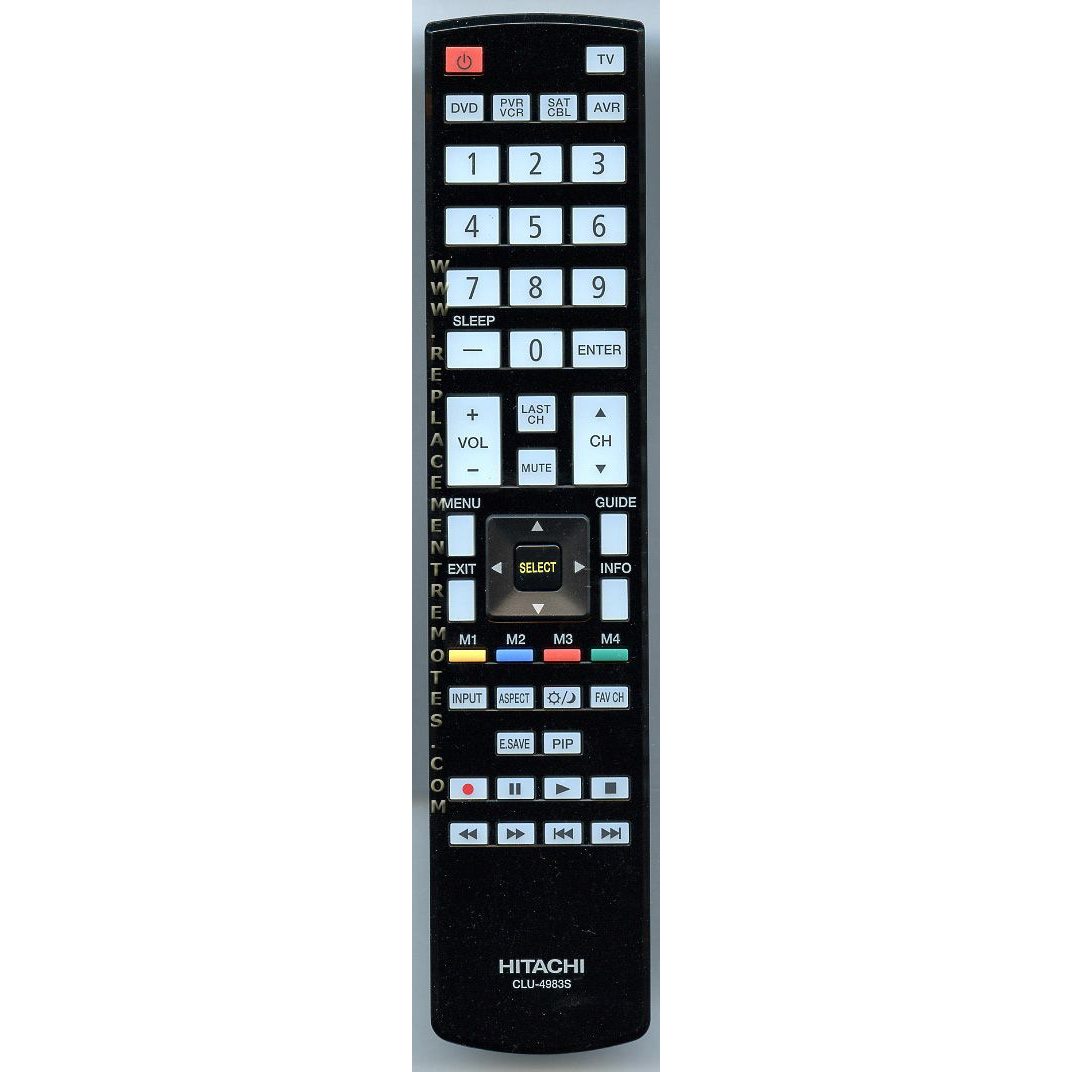 Hitachi CLU4983S TV Remote Control