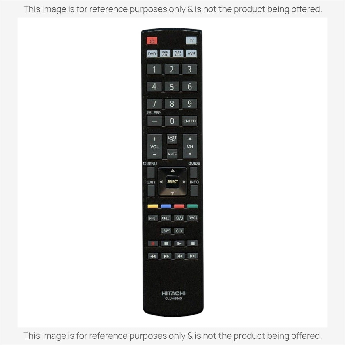 Télécommande pour téléviseur Hitachi CLU4984S