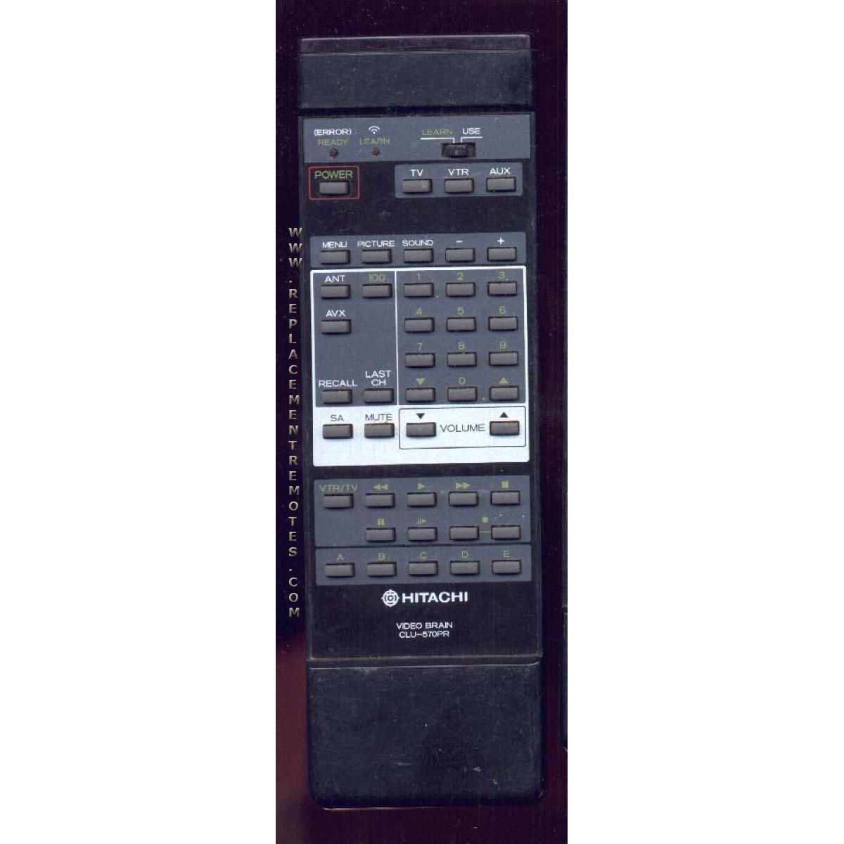 Hitachi CLU570PR TV Remote Control