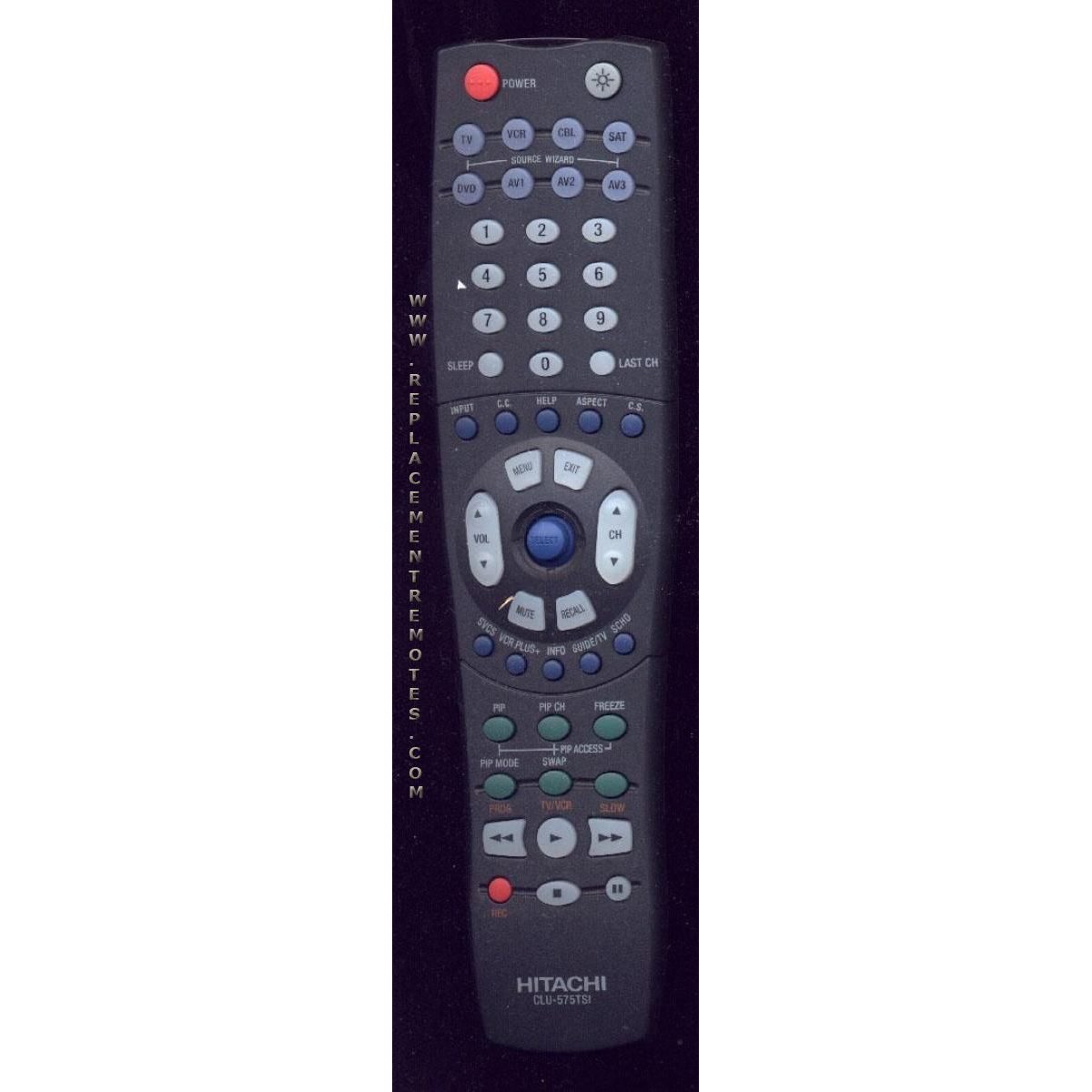 Hitachi CLU575TSI TV Remote Control