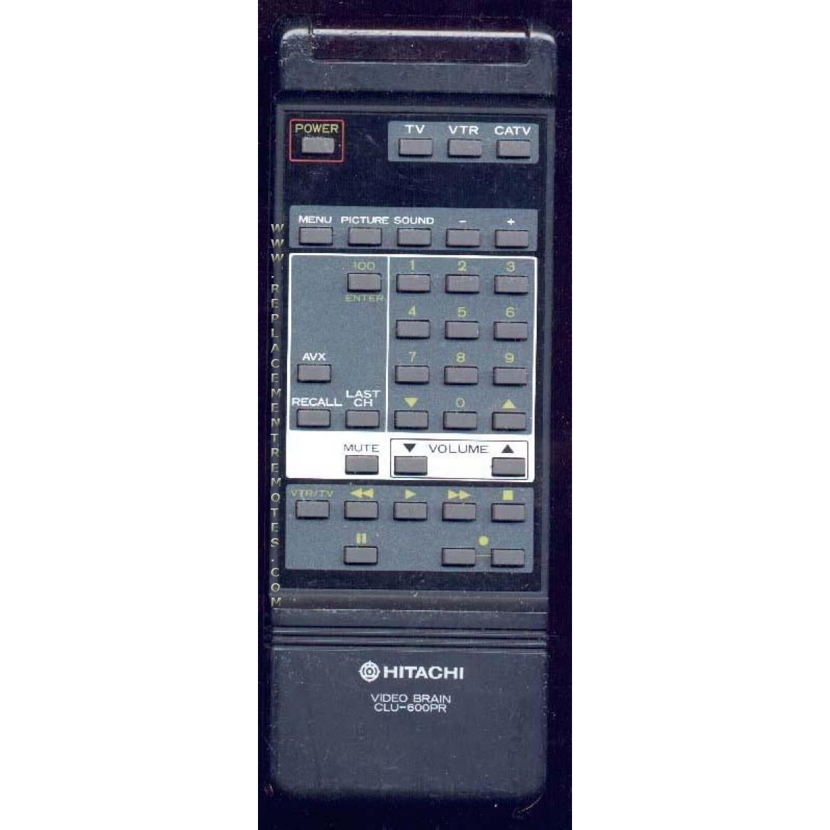 Hitachi CLU600PR TV Remote Control