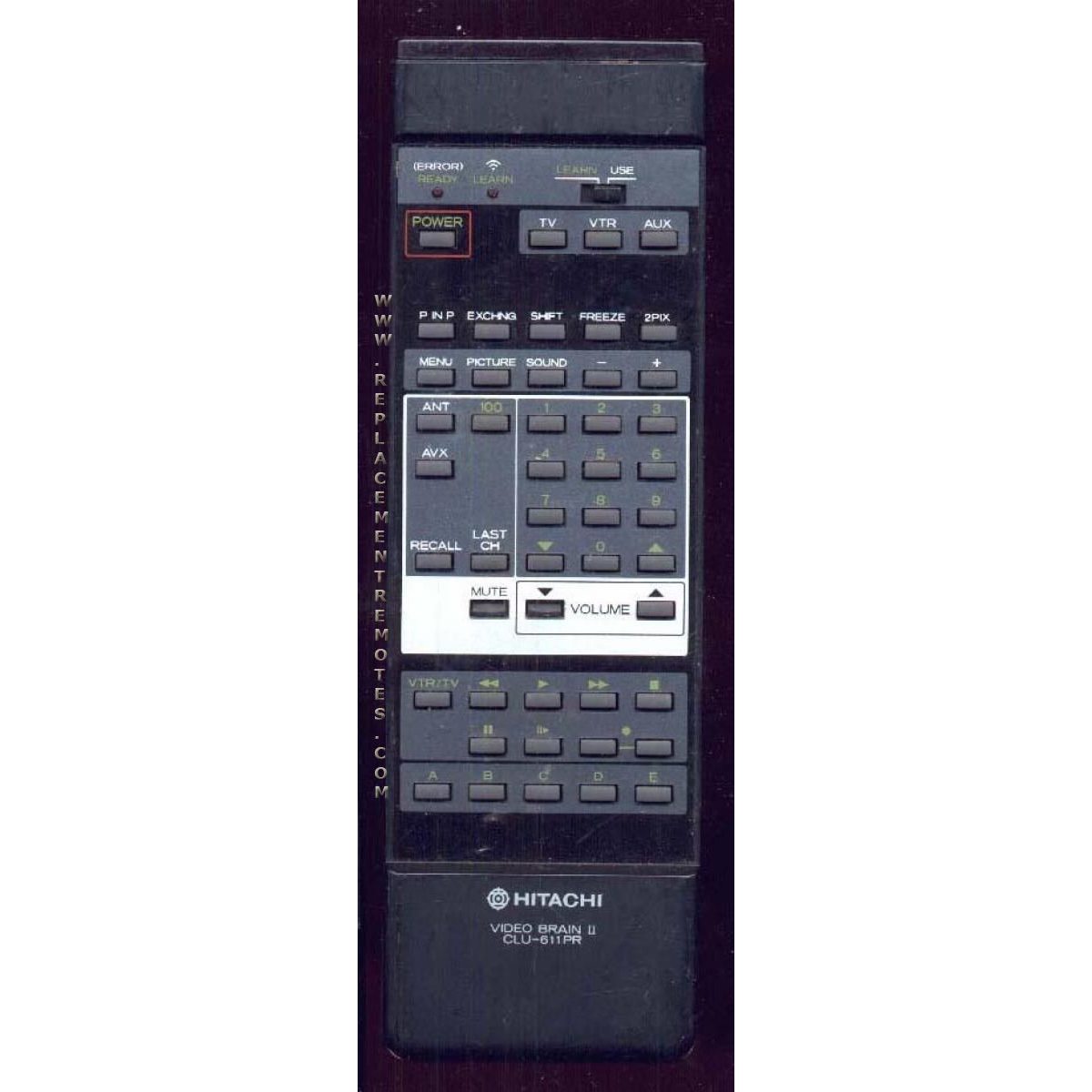 Hitachi CLU611PR TV Remote Control