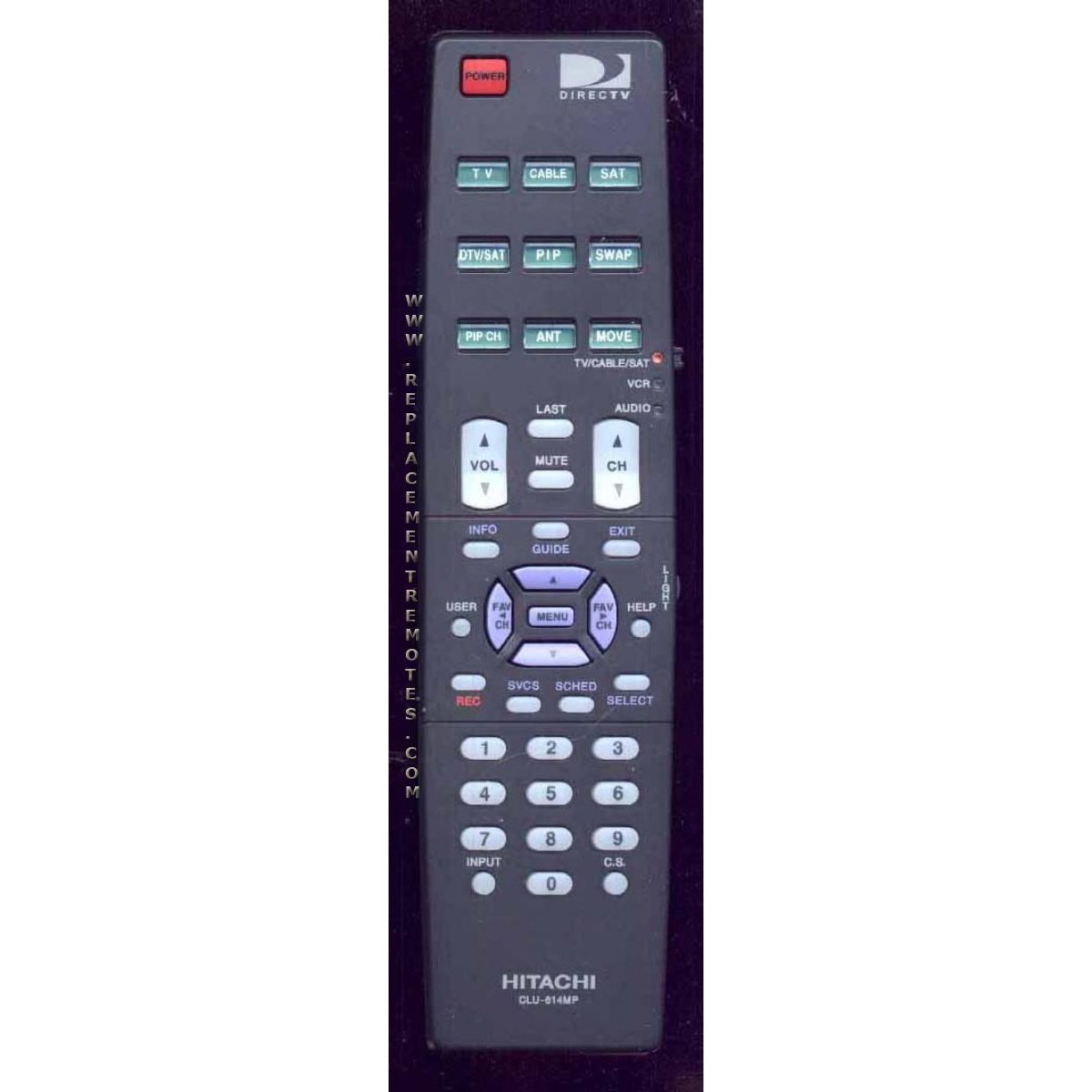 Hitachi CLU614MP TV Remote Control