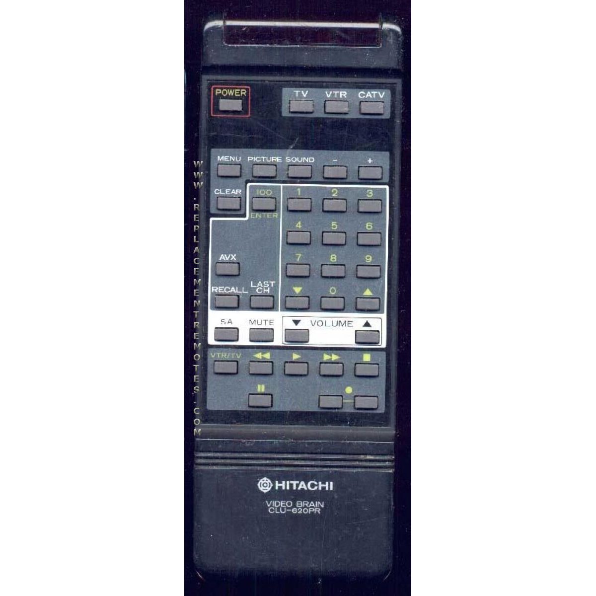 Hitachi CLU620PR TV Remote Control