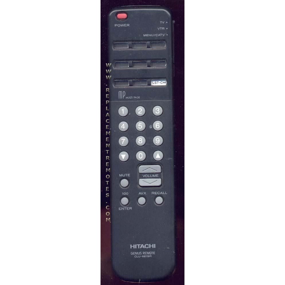 Hitachi CLU681GR TV Remote Control