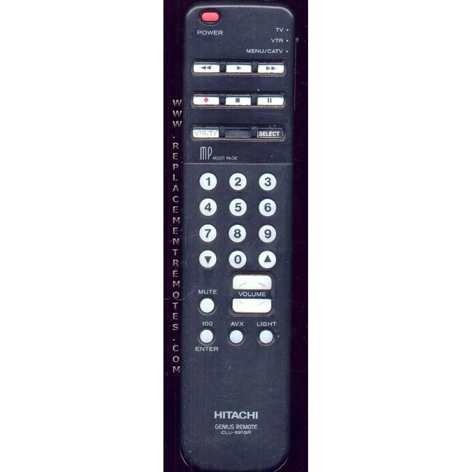 Hitachi CLU691GR TV Remote Control