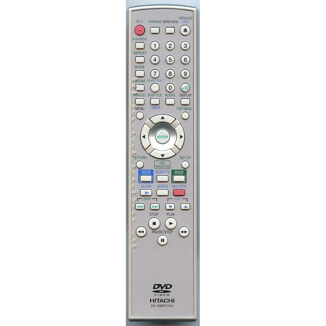 Control remoto para DVD/VCR Hitachi DVRMPF74U