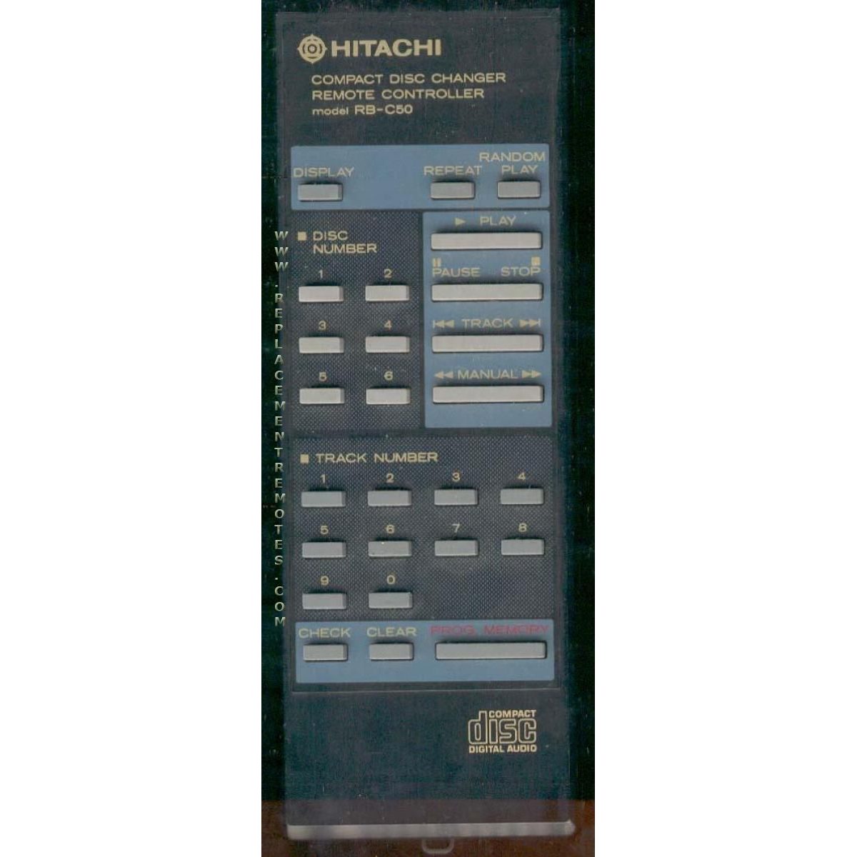 Hitachi RBC50 Audio Remote Control