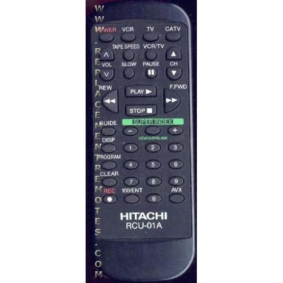 Hitachi RCU01A VCR Remote Control