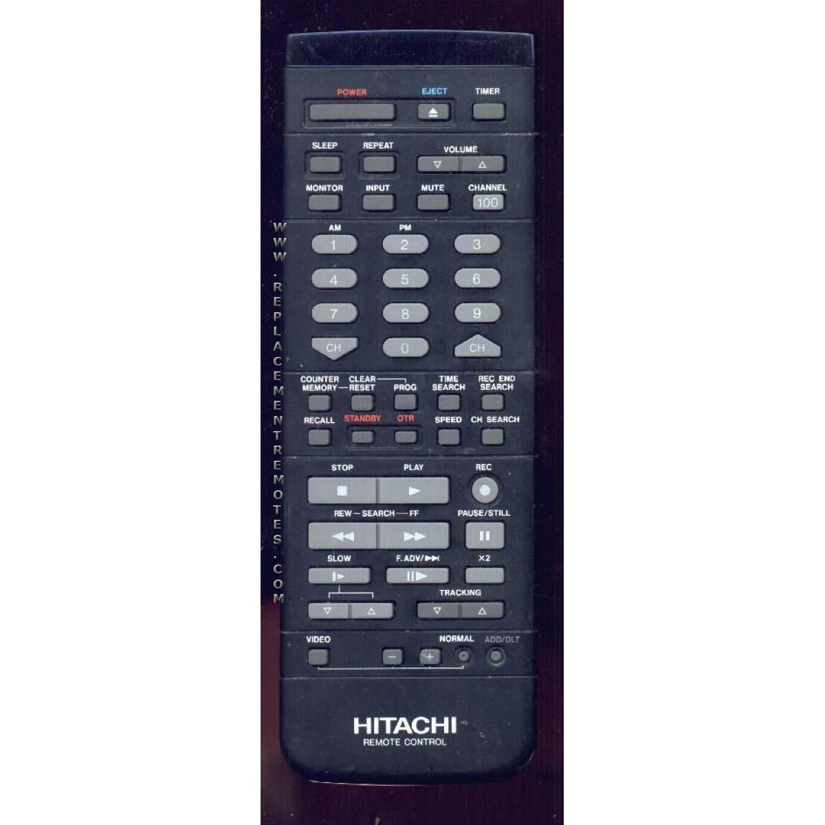 Télécommande TV/magnétoscope Hitachi VSQS1234