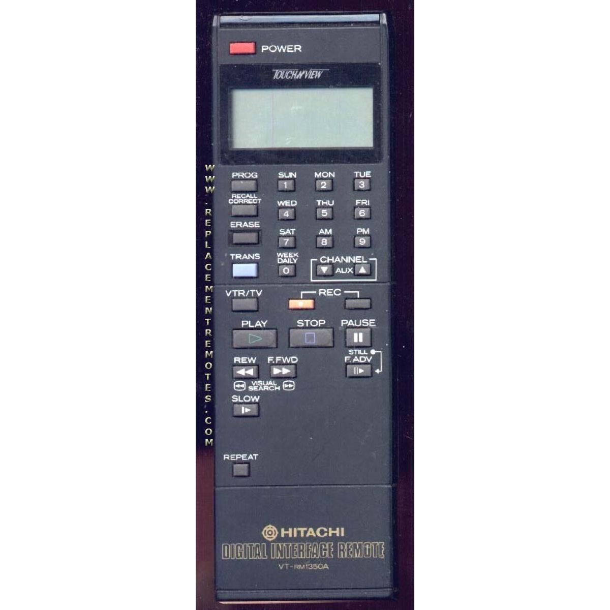 Télécommande pour magnétoscope Hitachi VTRM1350A