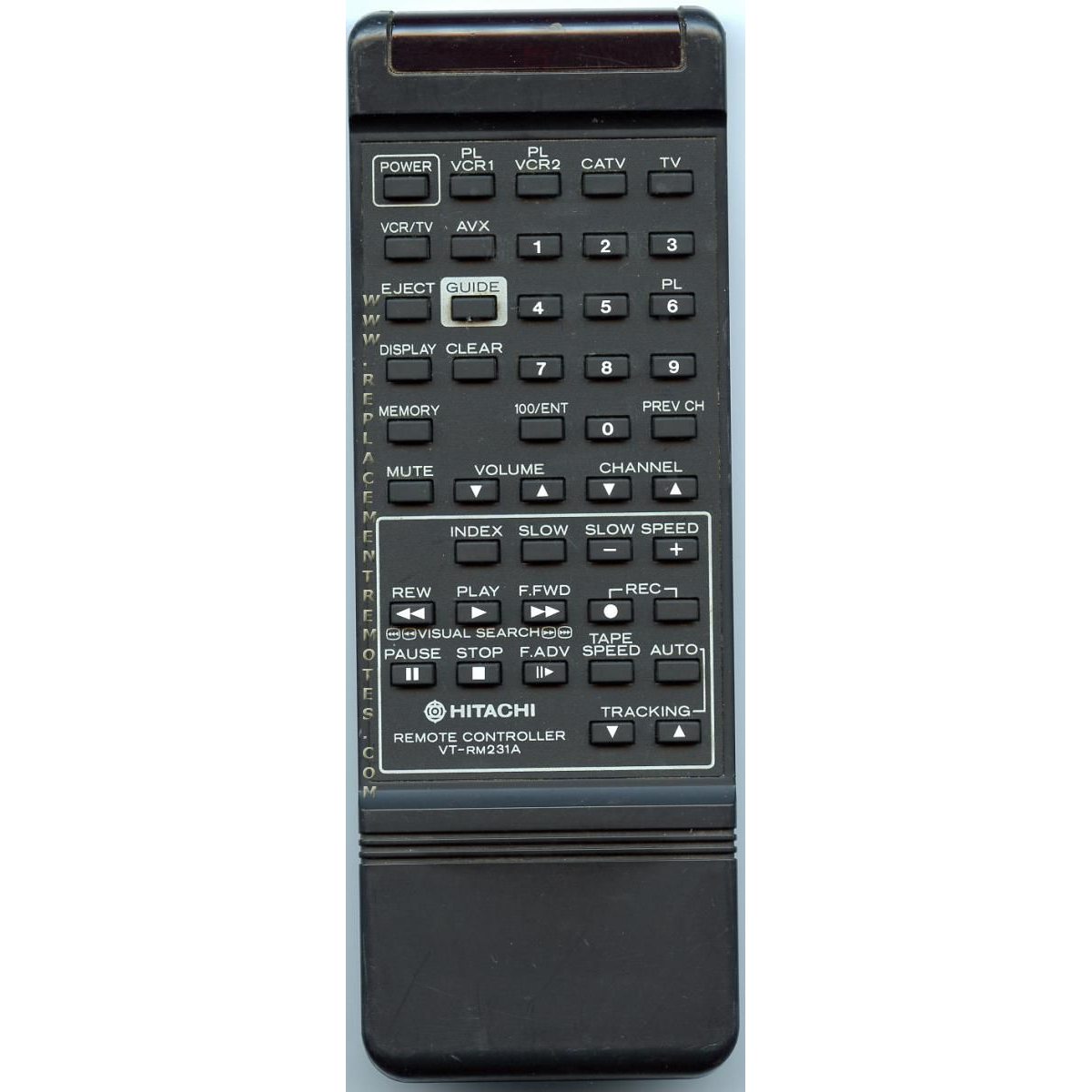 Télécommande pour magnétoscope Hitachi VTRM231A