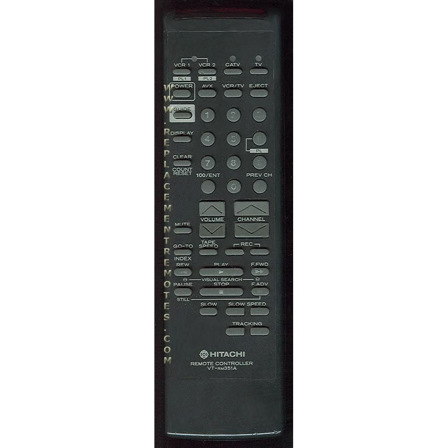 Hitachi VTRM351A VCR Remote Control