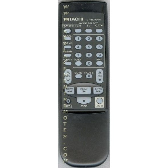 Hitachi VTRM390A VCR Remote Control