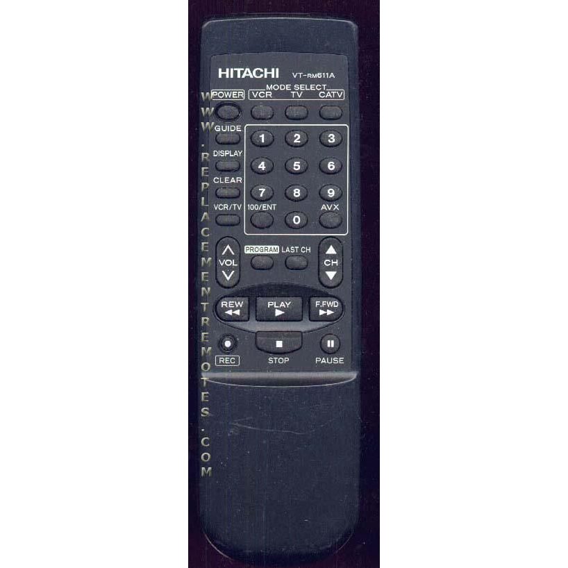 Hitachi VTRM611A VCR Remote Control