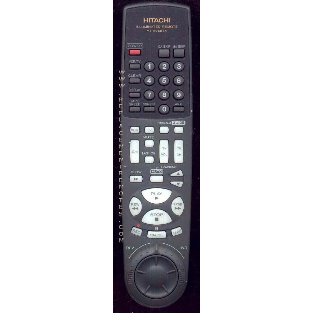 Hitachi VTRV627A VCR Remote Control