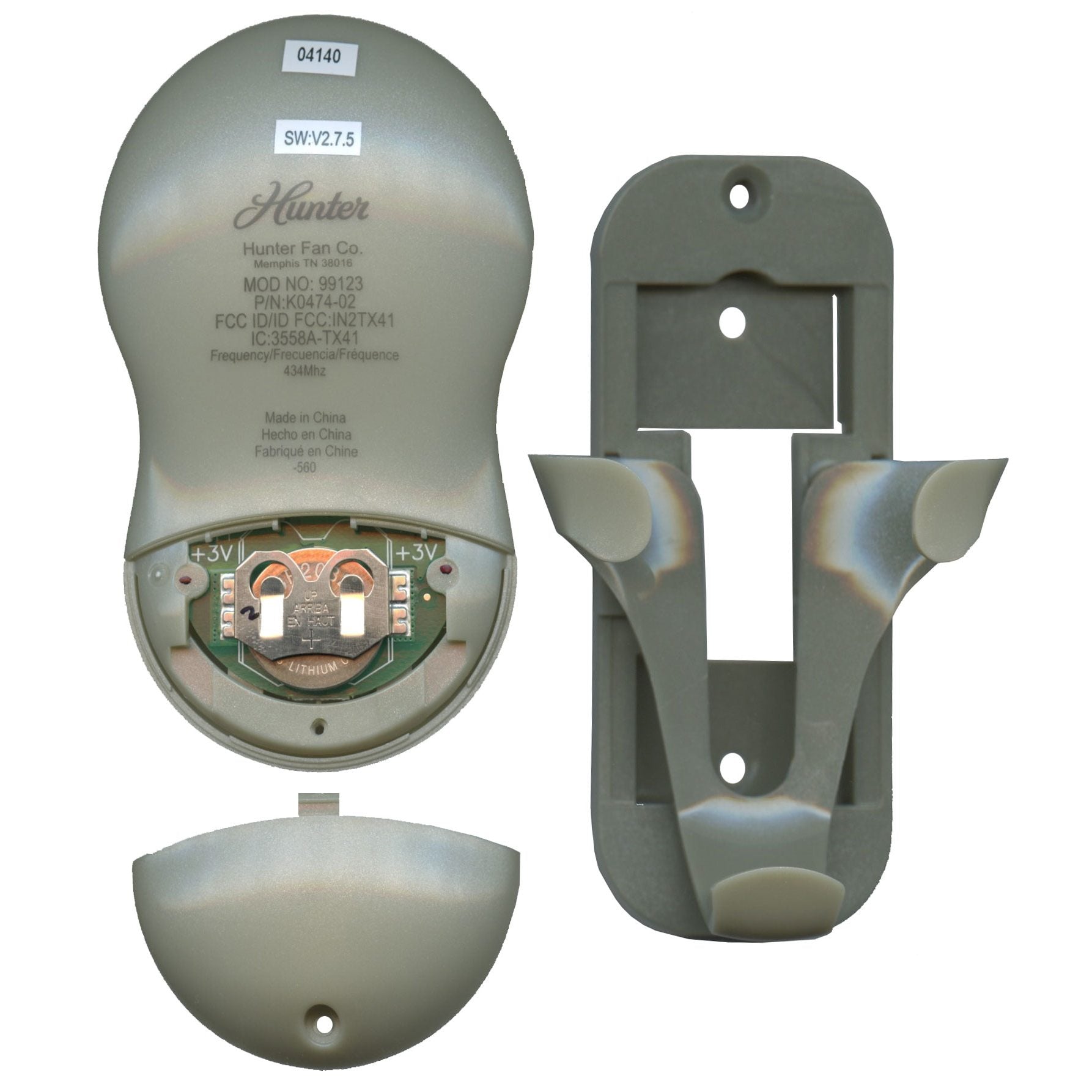 Télécommande universelle Hunter 99123 pour ventilateur de plafond à 3 vitesses