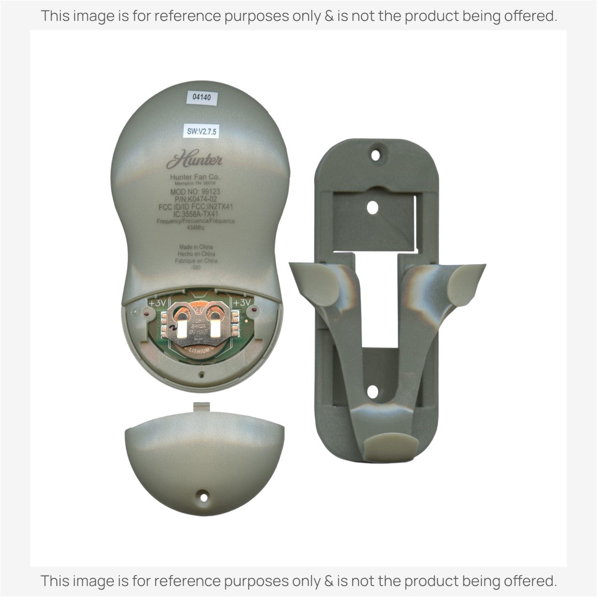 Télécommande universelle à 3 vitesses pour ventilateur de plafond Hunter 99123 / K0474-02 / IN2TX41 - 99123