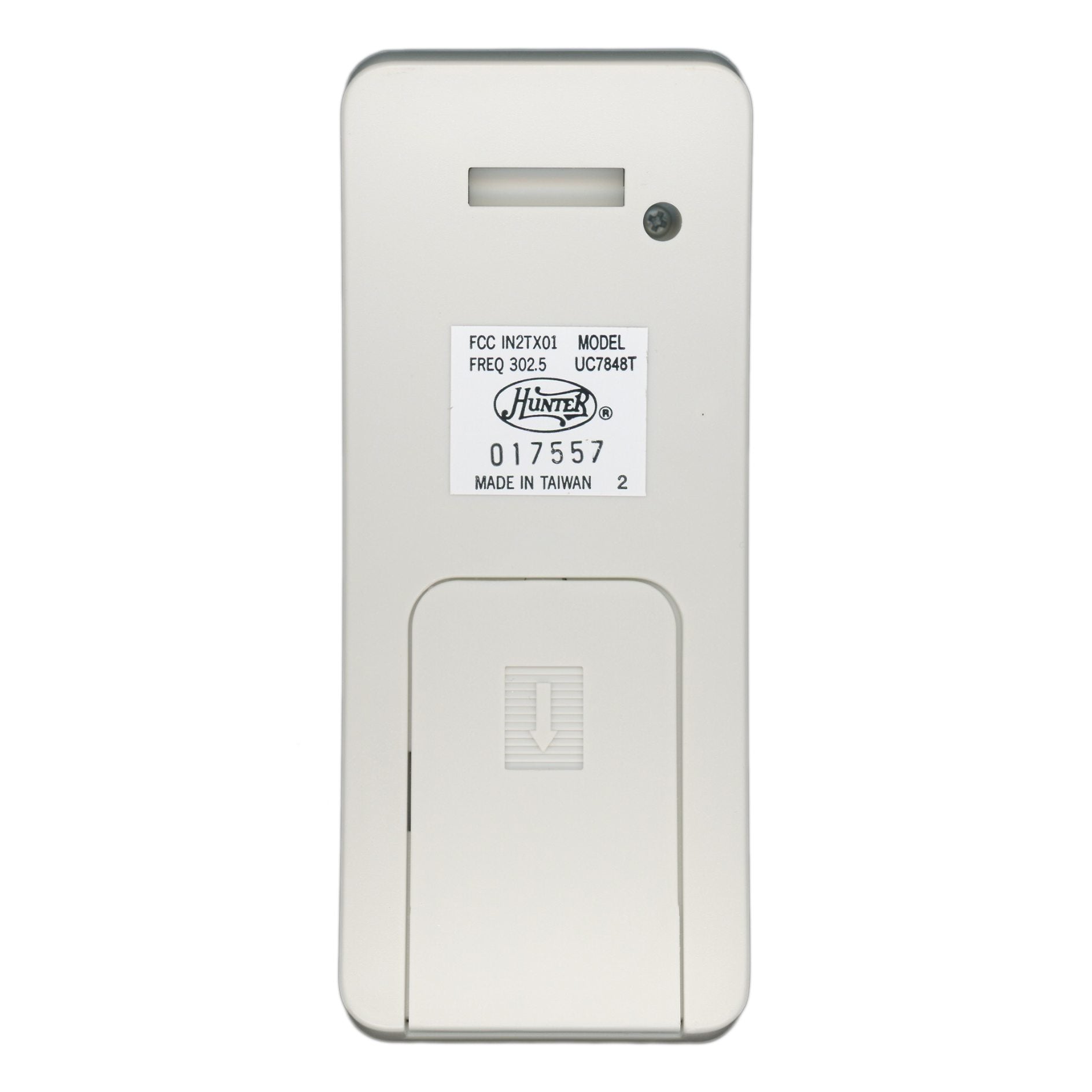 Télécommande pour ventilateur de plafond Hunter UC7848T/UC7042T IN2TX01