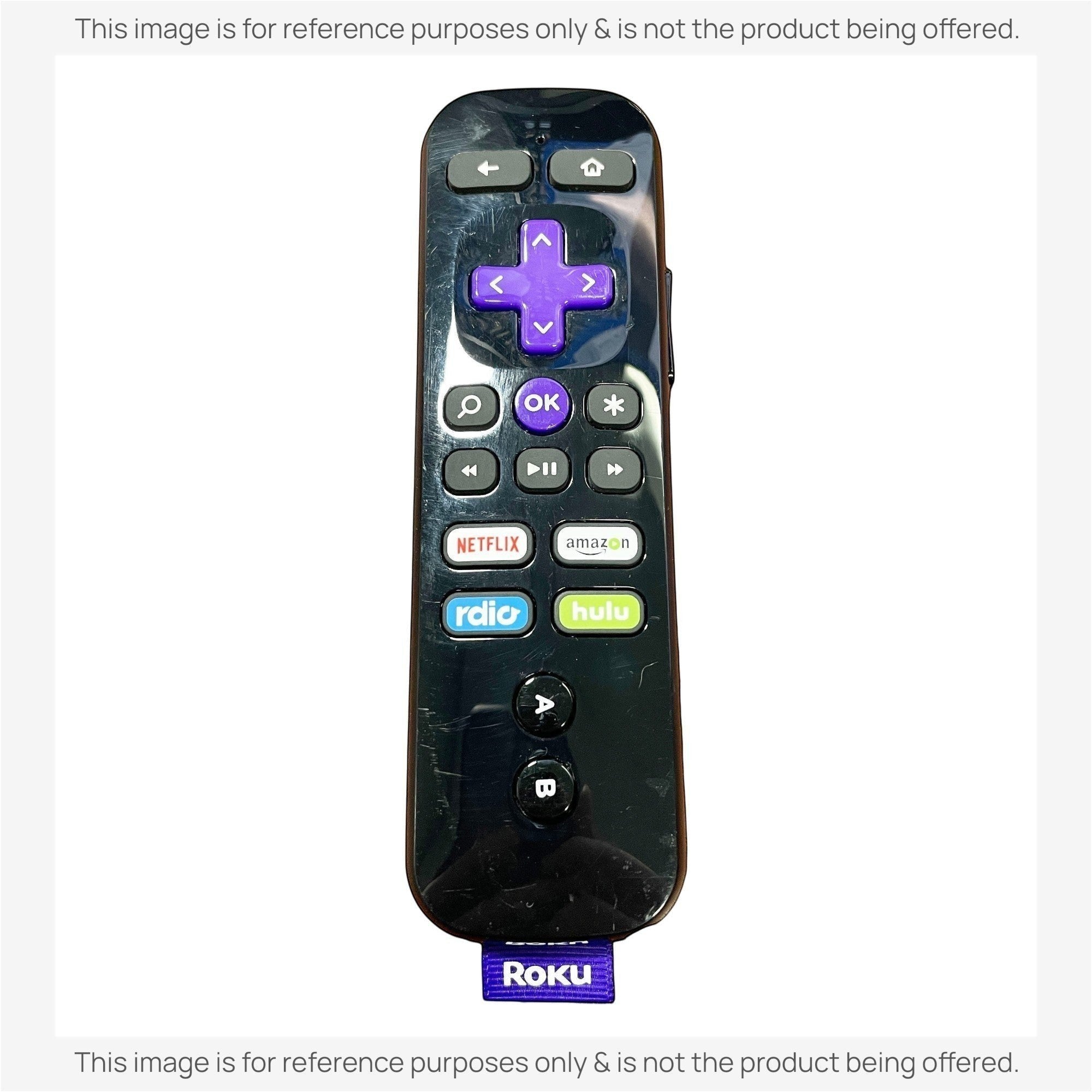 Télécommande de streaming Roku RC35 | RF | A/B | Casque | Netflix | Amazon | rdio | Hulu - 3226000106