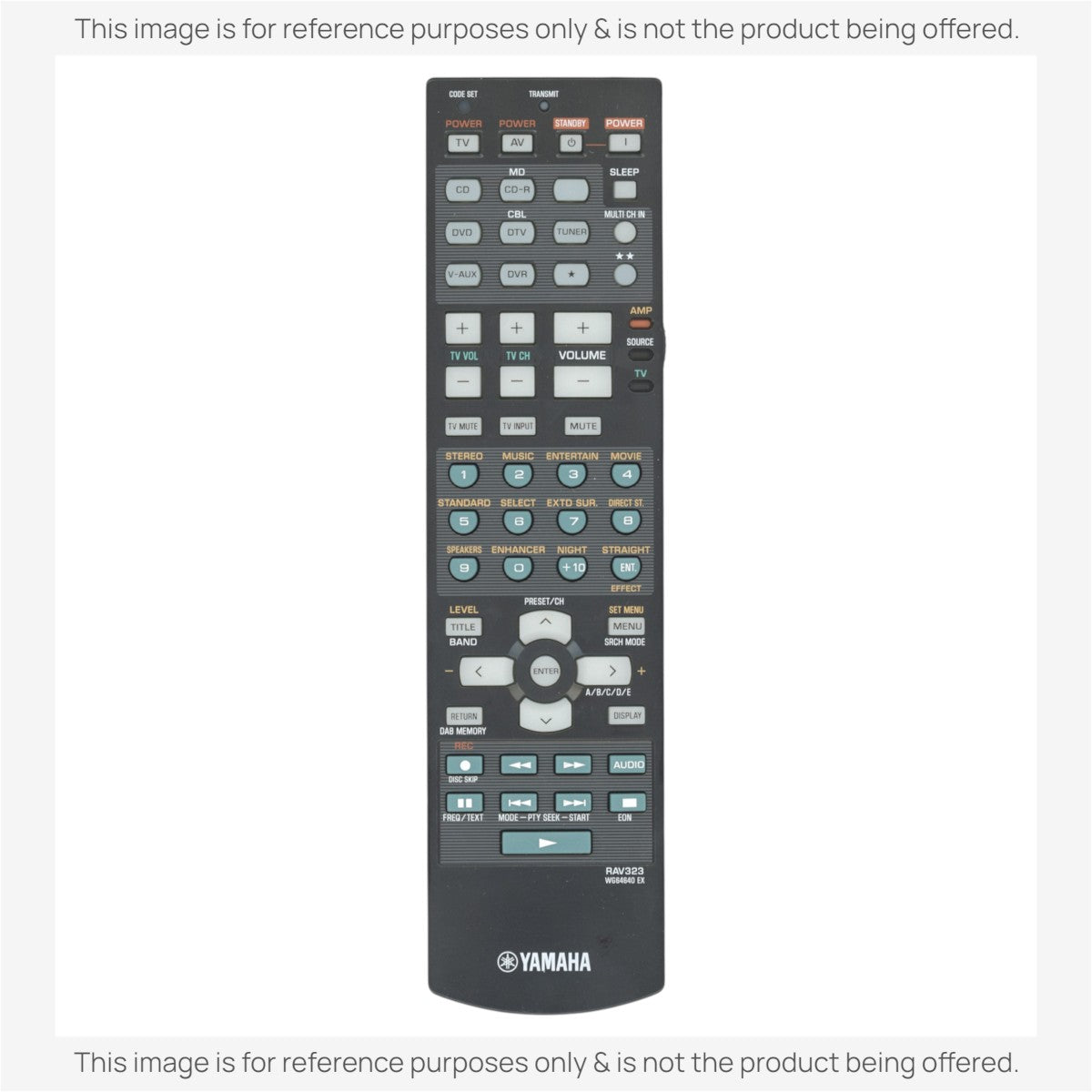 Télécommande du récepteur Yamaha RAV323
