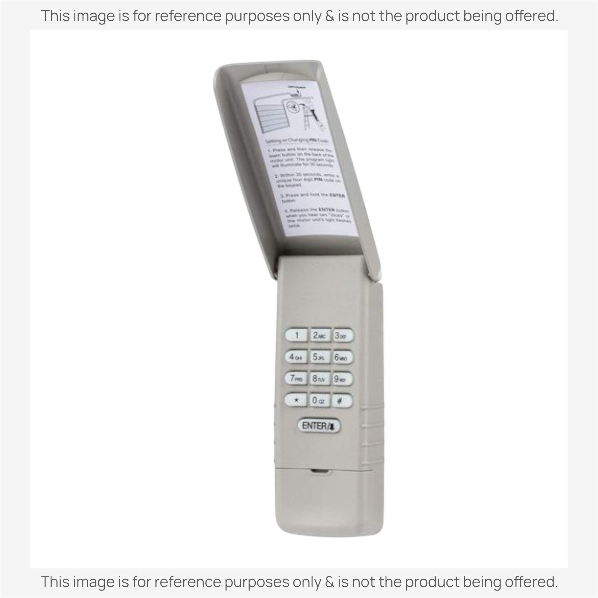 Sustituto para LiftMaster 976LM / 96LM / 976LMC Teclado Inalámbrico 390 Mhz para Abrir Puertas de Garaje [GUK-R]