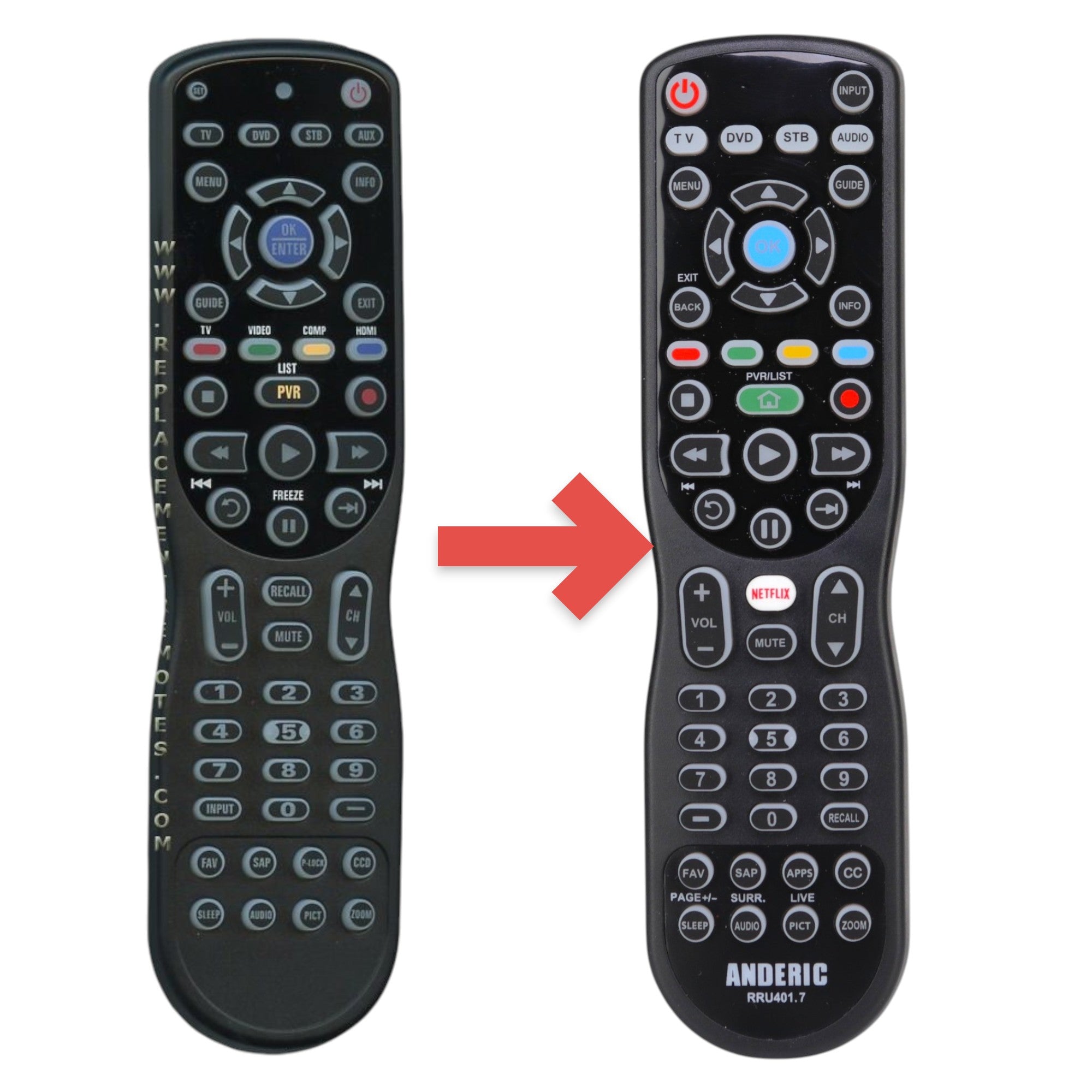Control remoto para TV Insignia 67100BA1008R