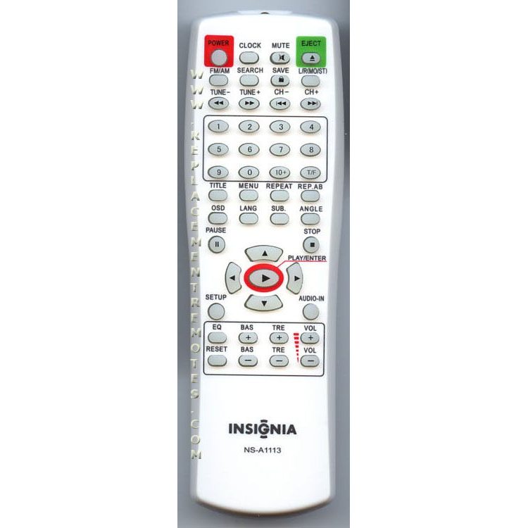 Control remoto del receptor Insignia NSA1113