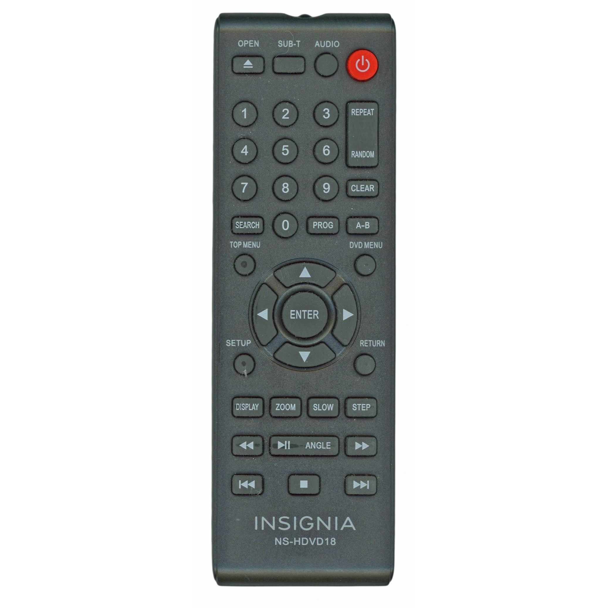Control remoto de DVD Insignia NSHDVD18