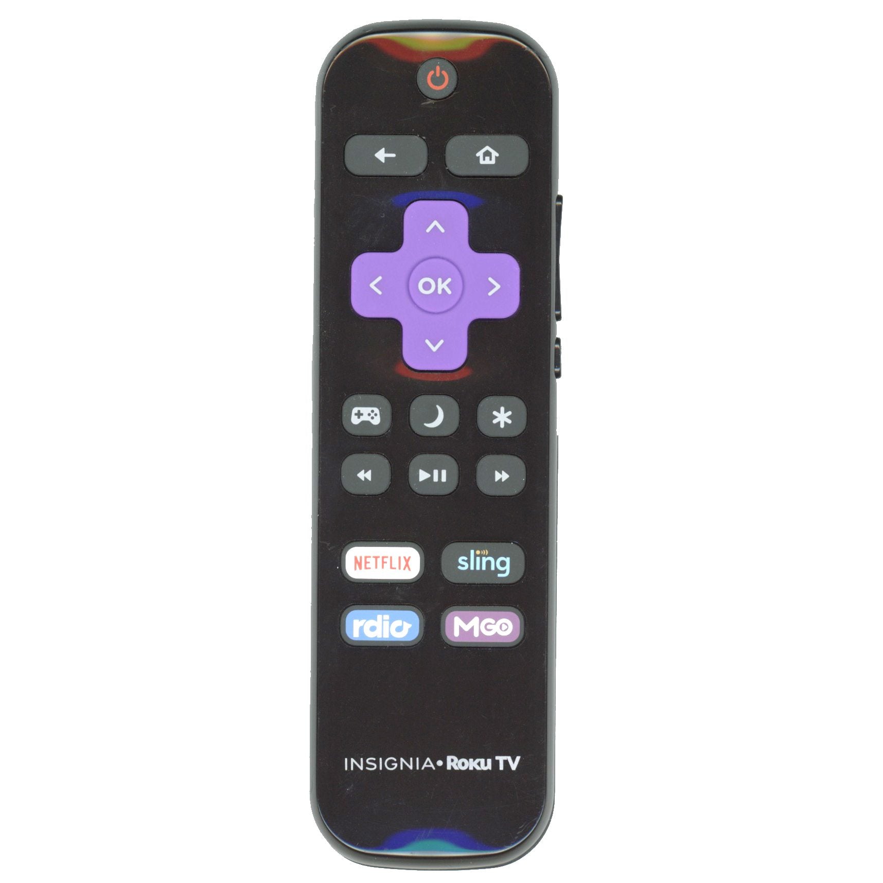 Insignia NS-RCRUS-16 Roku TV Remote Control | Netflix | Sling | Rdio