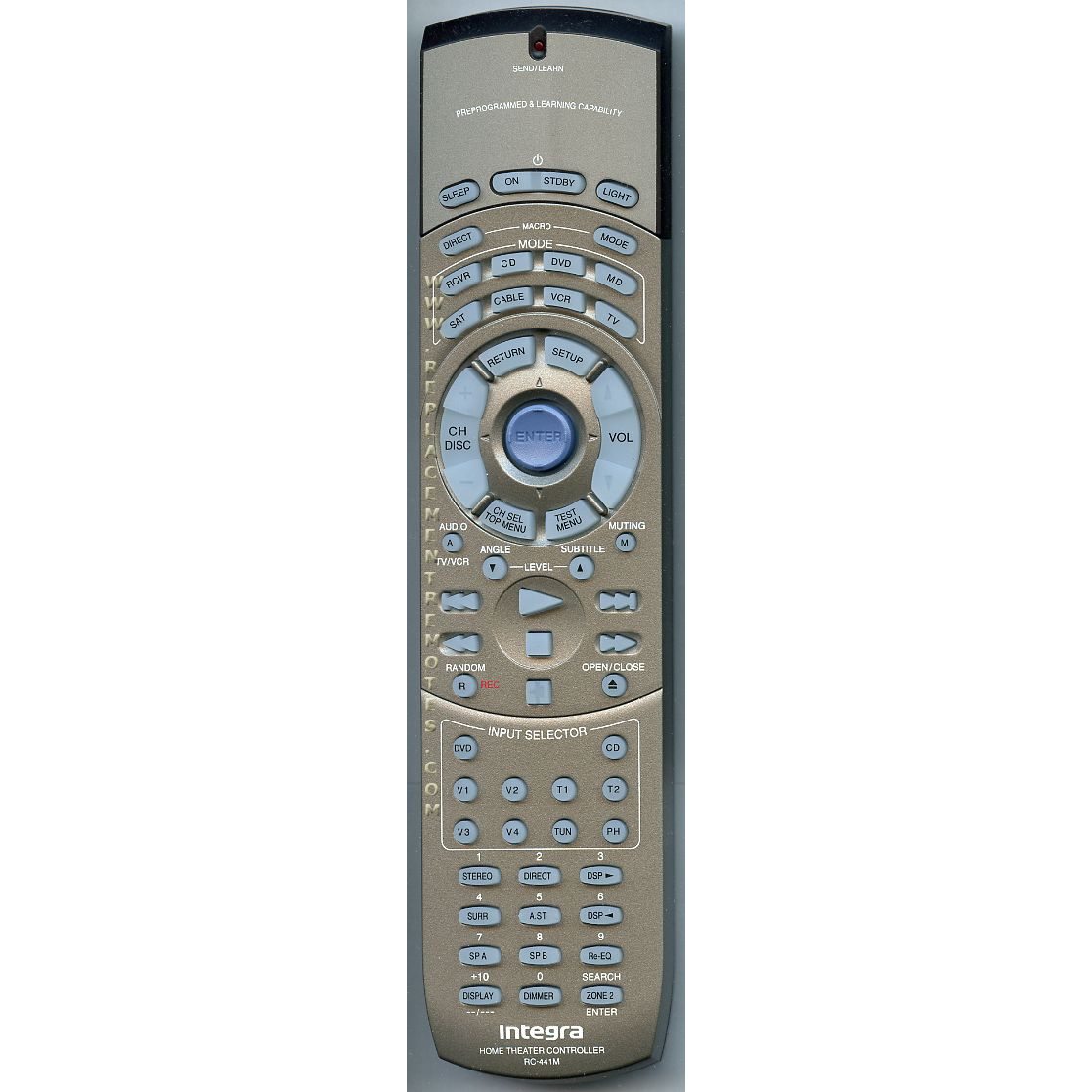 Integra RC441M Receiver Remote Control