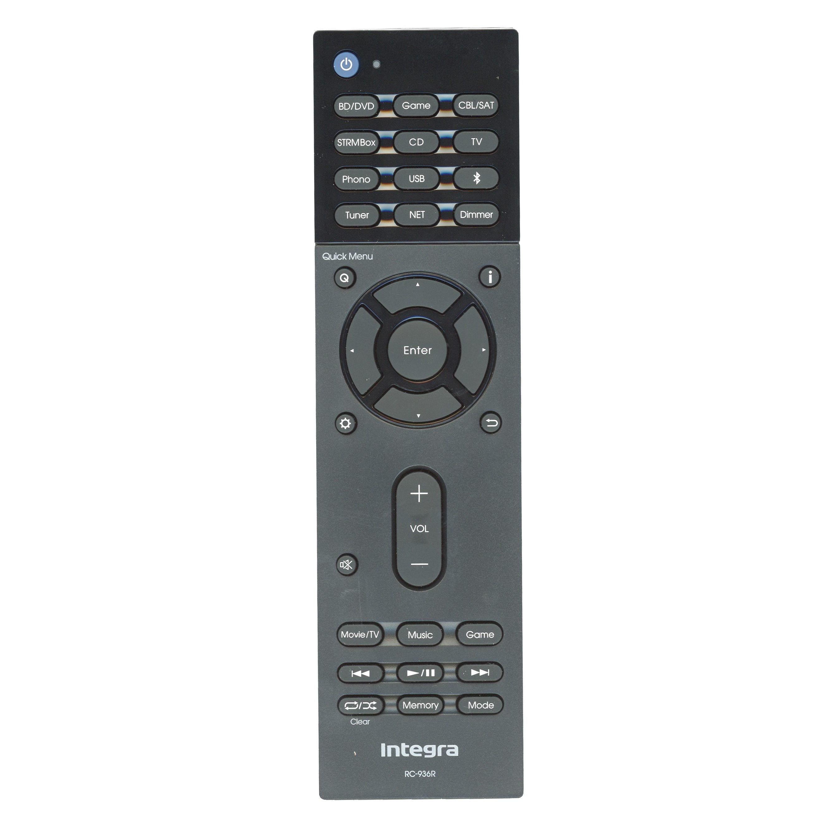 Control remoto del receptor Integra RC936R