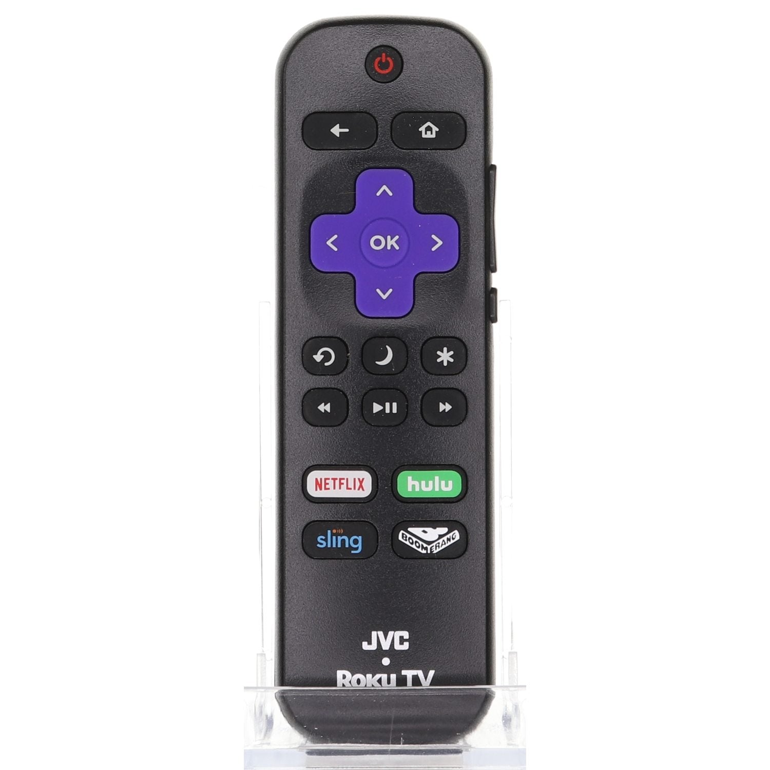 Control remoto para televisor Roku JVC 101018E0037 - NETFLIX, Hulu, Sling, Boomerang - 101018E0037