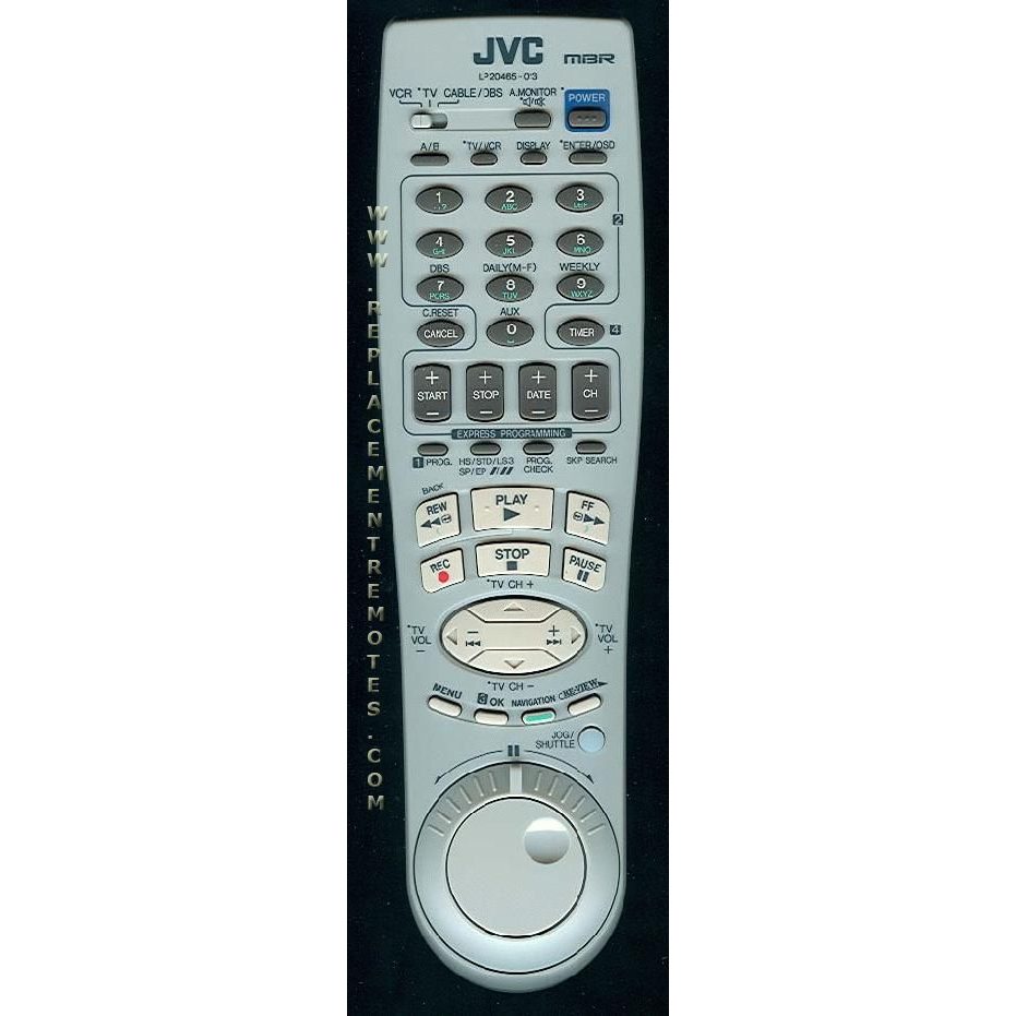 JVC LP20465013A VCR Remote Control