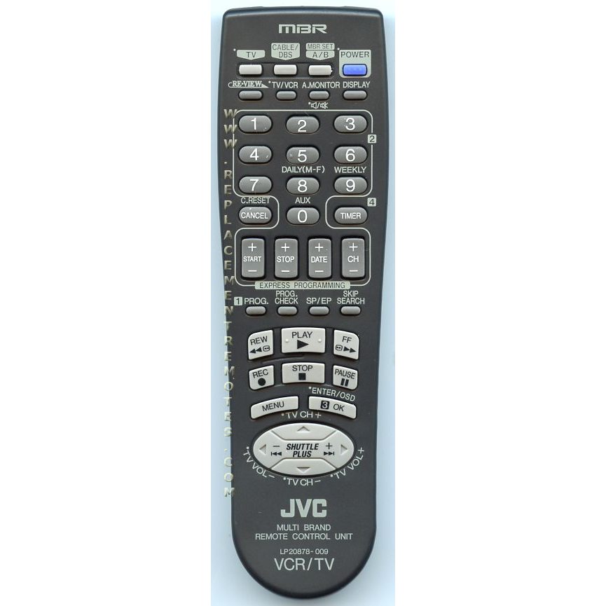 JVC LP20878009 TV Remote Control