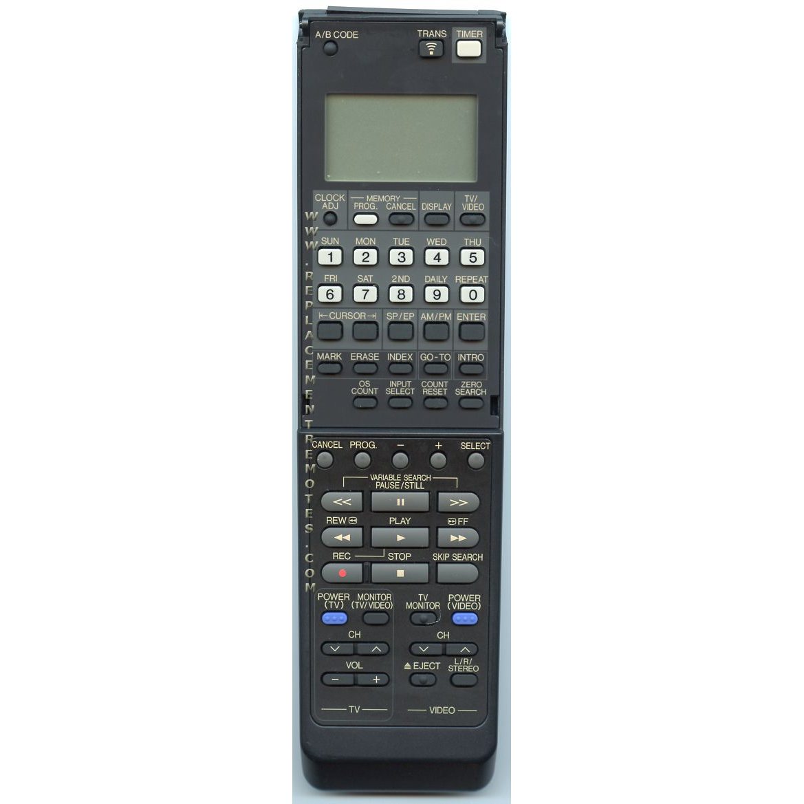JVC PQ10779 VCR Remote Control