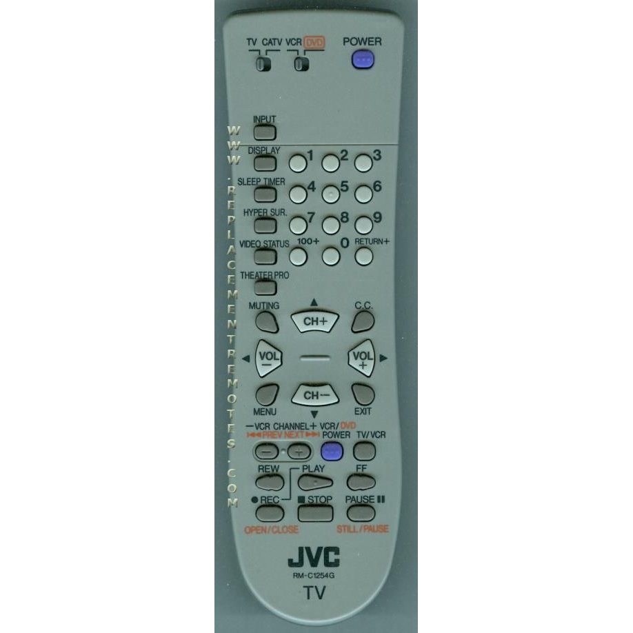 JVC RMC1254G TV Remote Control