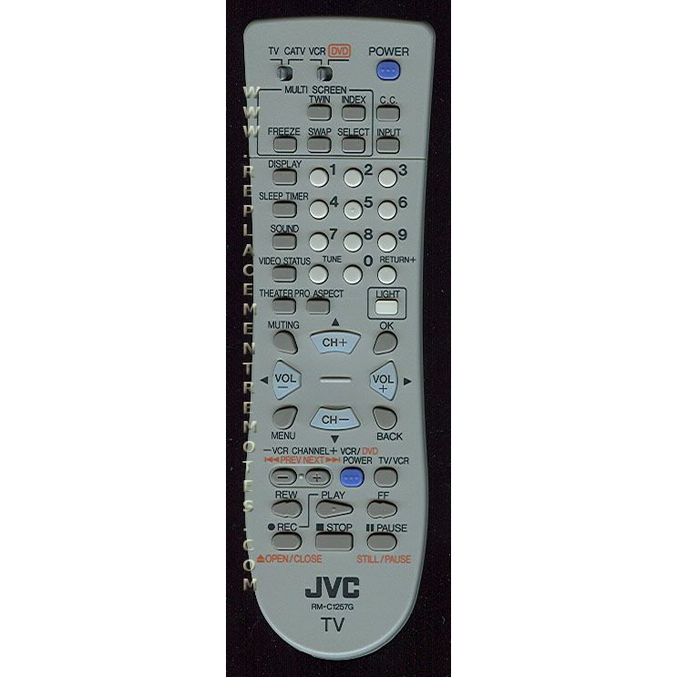 JVC RMC1257G TV Remote Control