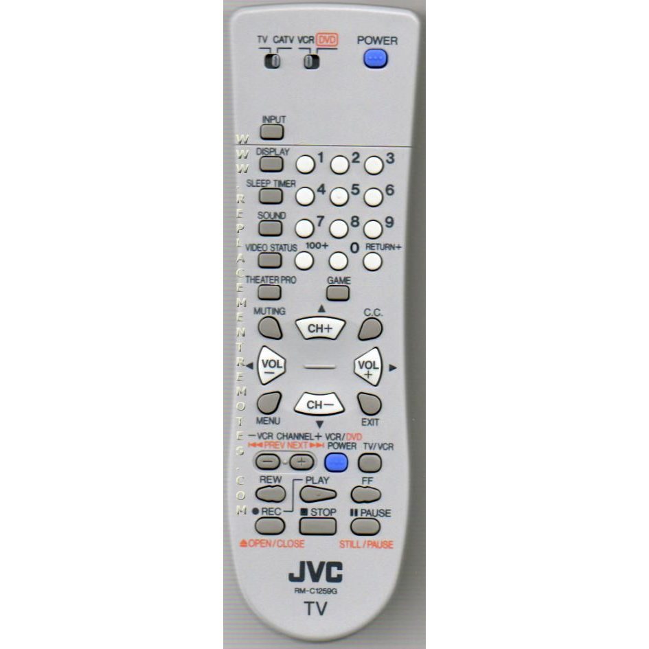 JVC RMC1259G TV Remote Control