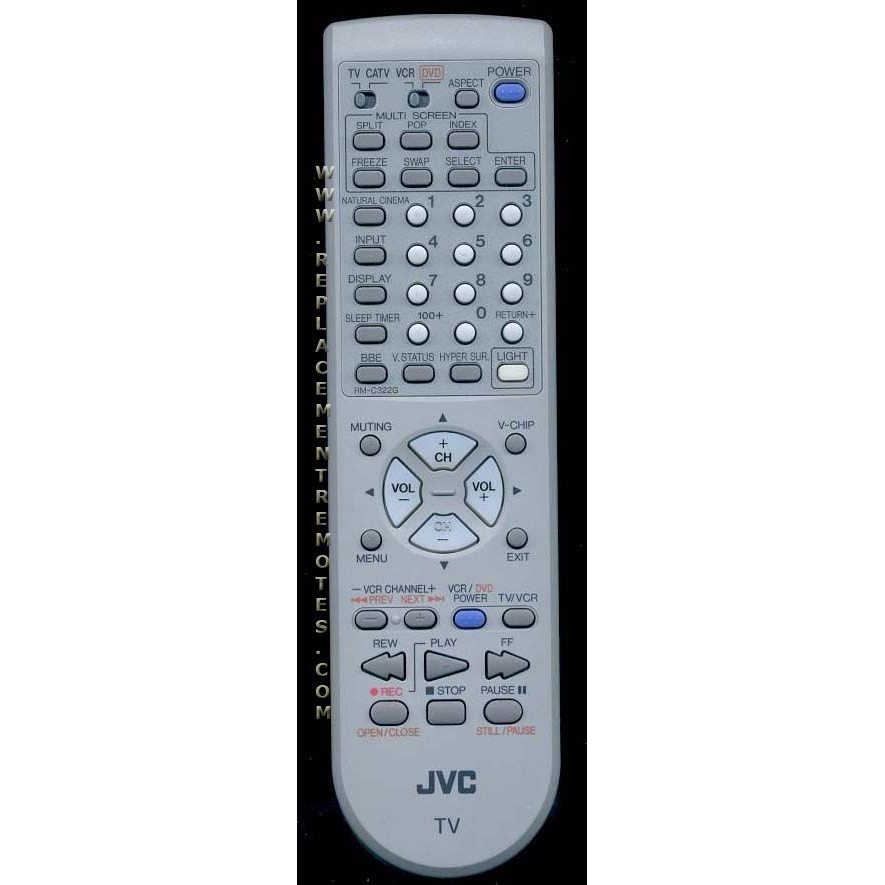 JVC RMC322G TV Remote Control - RMC322G1A